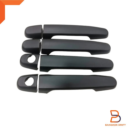 Matte Black 4 Door Handle Cover Trim for Toyota Hilux Vigo Fortuner Yaris (05-15)