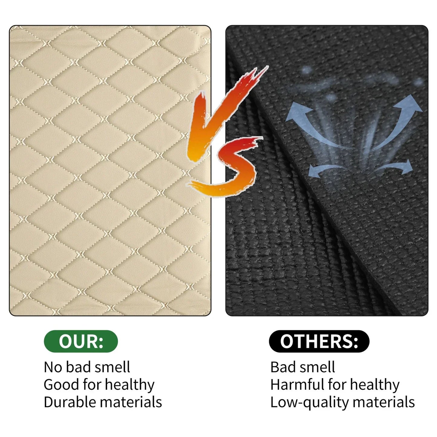 Cargo Liner Trunk Mat for Honda CR-V 2007-2011 3D Diamond Pattern Beige