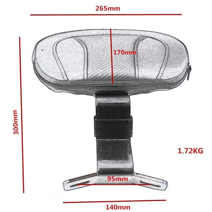 Leather Motorcycle Front Driver Backrest Pad for Harley Touring Road King (2009-2023)