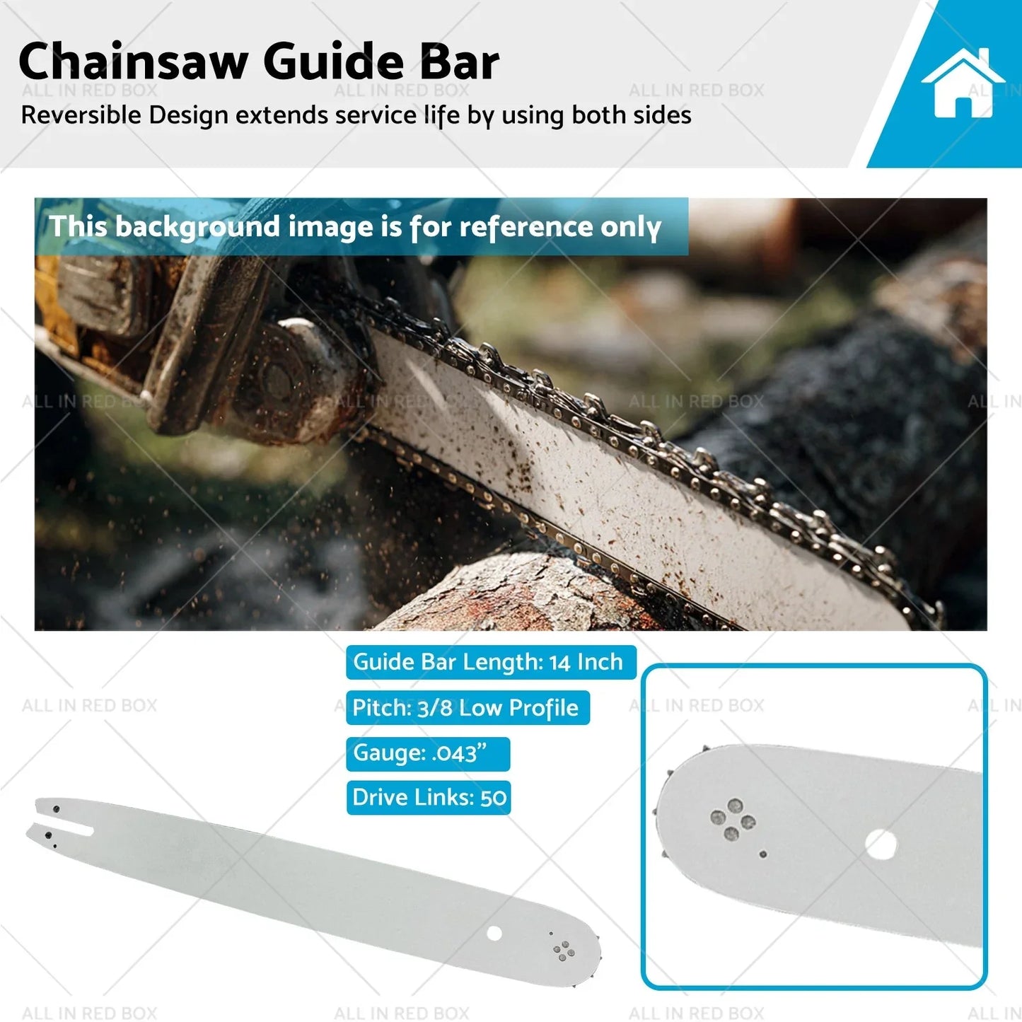 14'' Chainsaw Bar for Stihl MS180 MS181 MS181C MS191 (2004-2023)