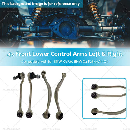 4x Front Lower Control Arms for BMW X3 F25, X4 F26 (2011 - Present)