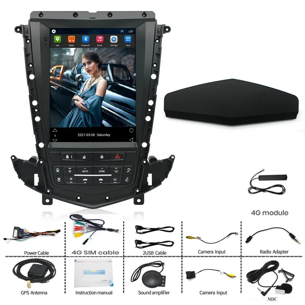 9.7" Vertical Android 10 GPS Navigation for 2009-2012 Cadillac SRX