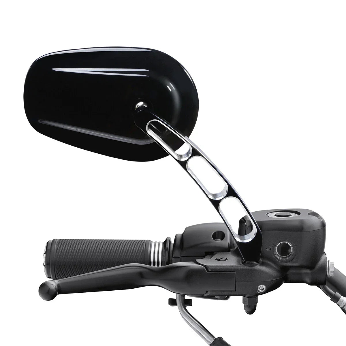 8mm Rear Black View Mirrors for Harley Touring Road King Street Glide Ultra