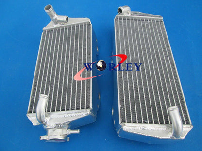 Aluminum Radiator & Orange Hose for Suzuki RMZ450 (2008-2015)