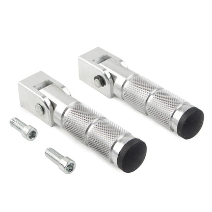 New 8mm Motorcycle Universal Folding Passenger Footpegs for Bicycle