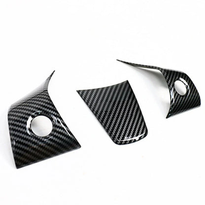 Carbon Fiber Interior Steering Wheel Trim for Tesla Model 3 (2017–2024)