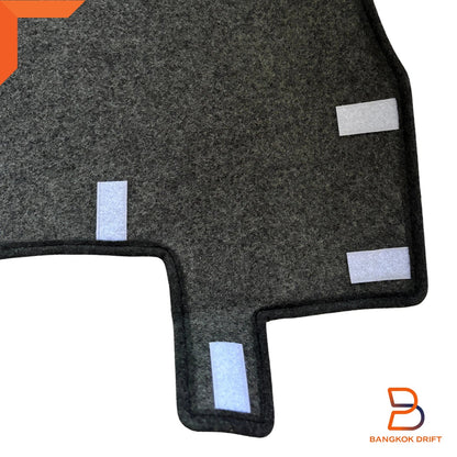 Grey Black Dash Mat Carpet Cover for Holden Rodeo Isuzu Ute (1997-2003)