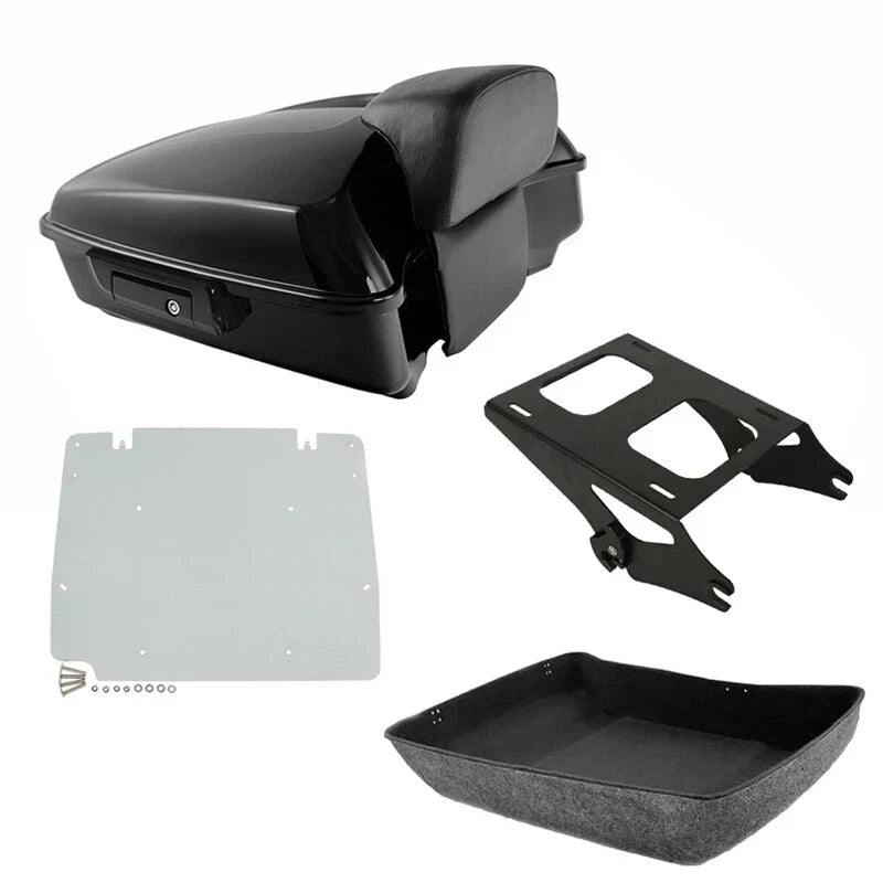 Trunk Backrest Mount Rack Base Plate for Harley Touring (2014-2025)
