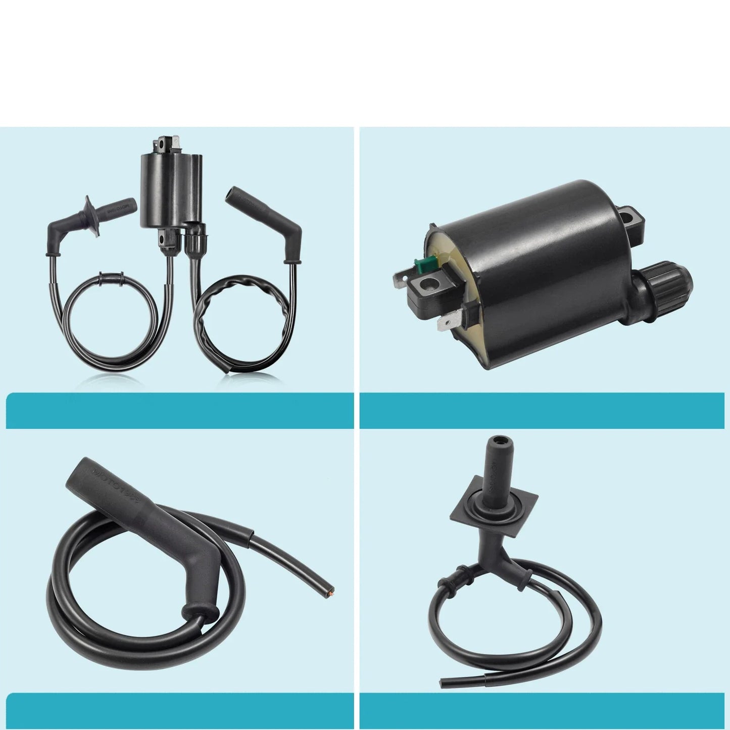 2 x Ignition Coil & Spark Plug Cap for HONDA Shadow Spirit VT1100C (1996–2007)