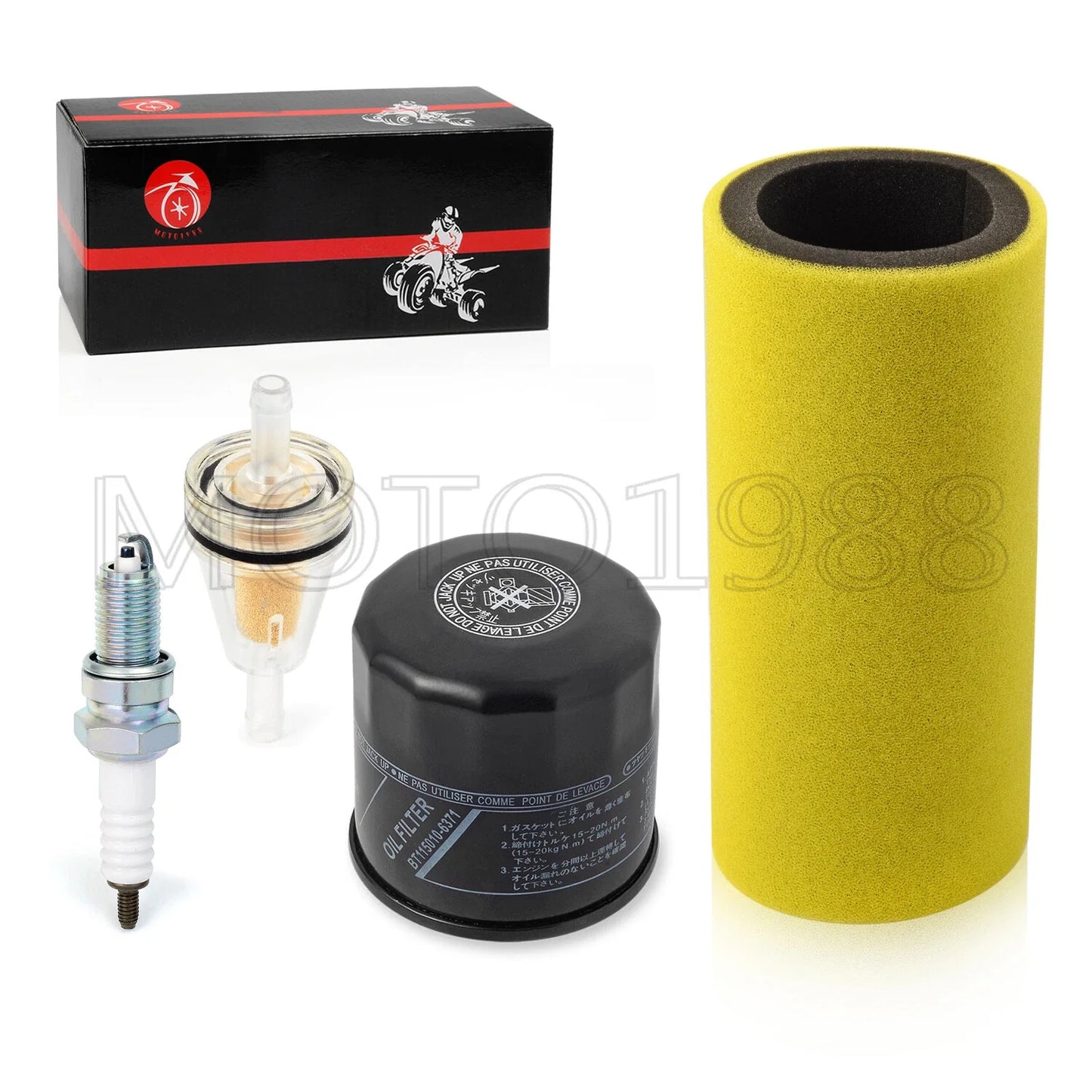 Air Filter & Oil Filter & Spark Plug for Yamaha Rhino YXR660 (2004–2007)