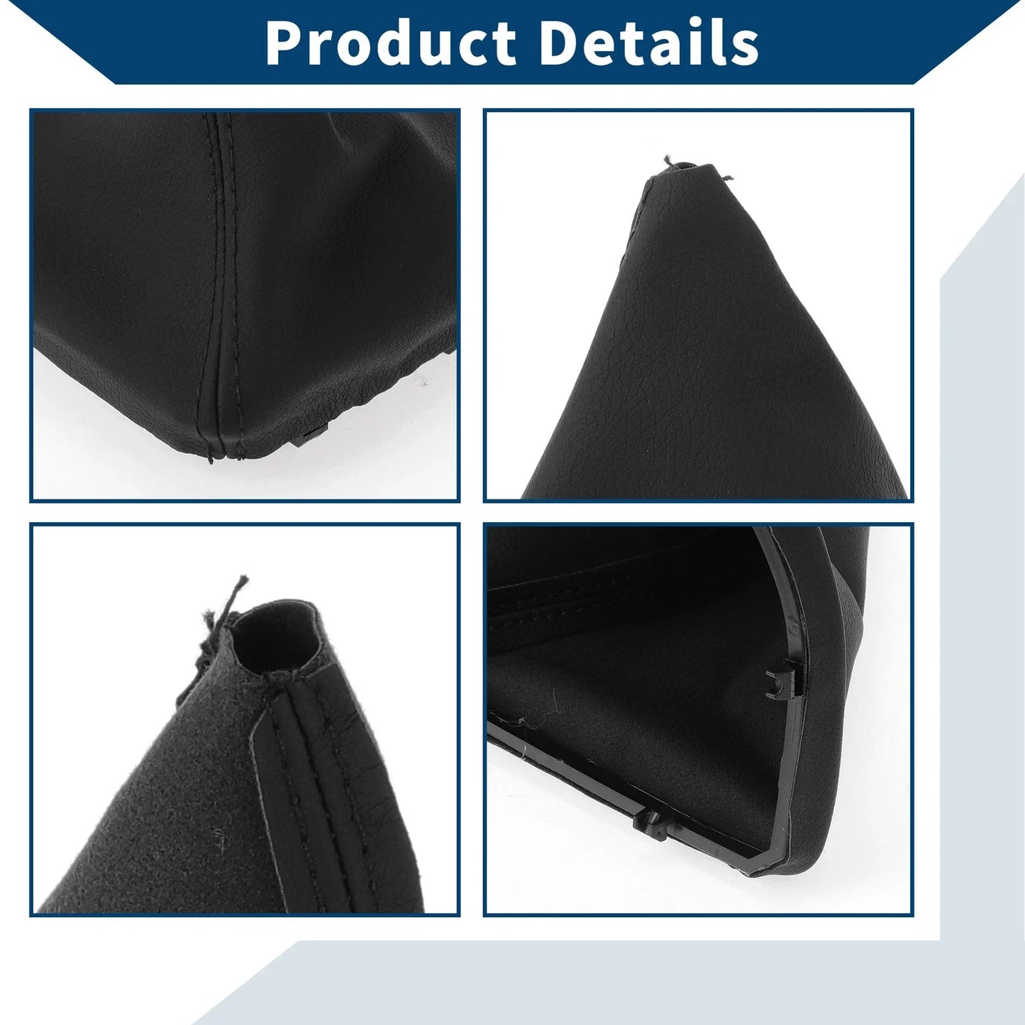 Gear Shift Gaiter Black Leather for BMW E60 E61 (2004-2008)
