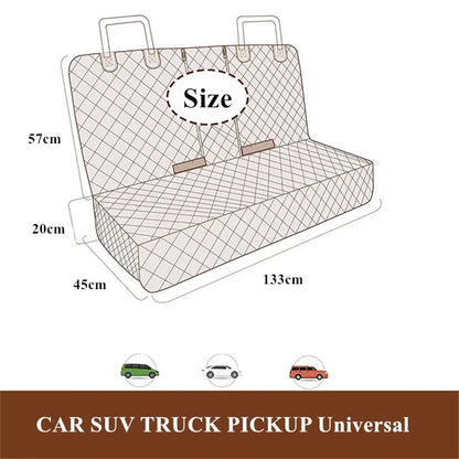 Waterproof Pet Mat Rear Seat Cover for AU Car SUV - Dog Cat Non-Slip