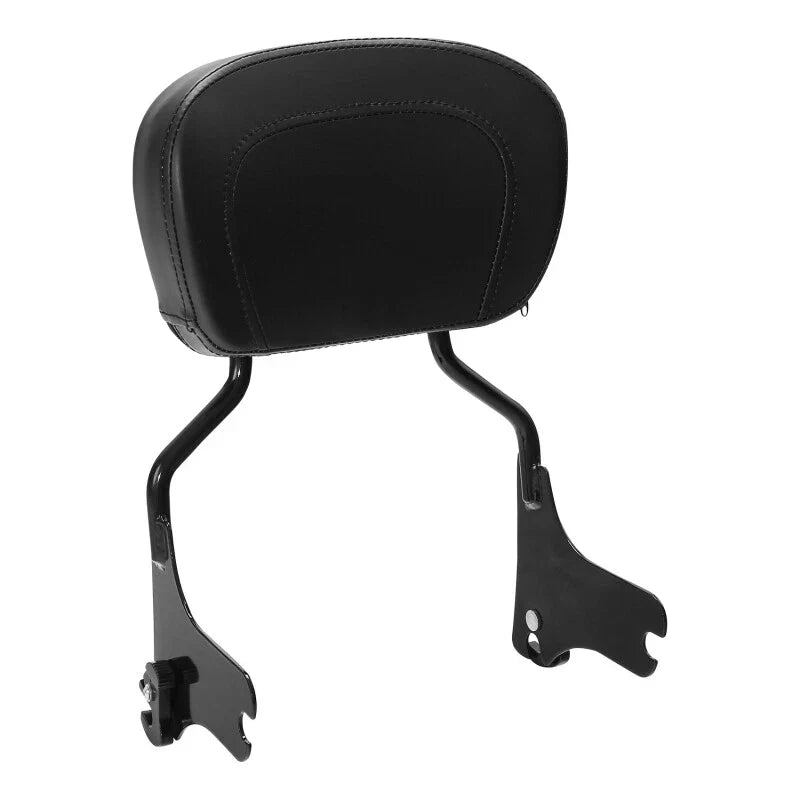 Black Passenger Backrest Pad for Harley Road King, Glide (1997-2008)