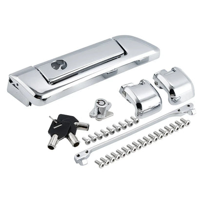 Chrome Trunk Latches & Key Hinges for Harley Street Glide (2014 - 2024)