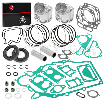 Engine Rebuild Kit with Seals, Pistons & Rings for Kawasaki