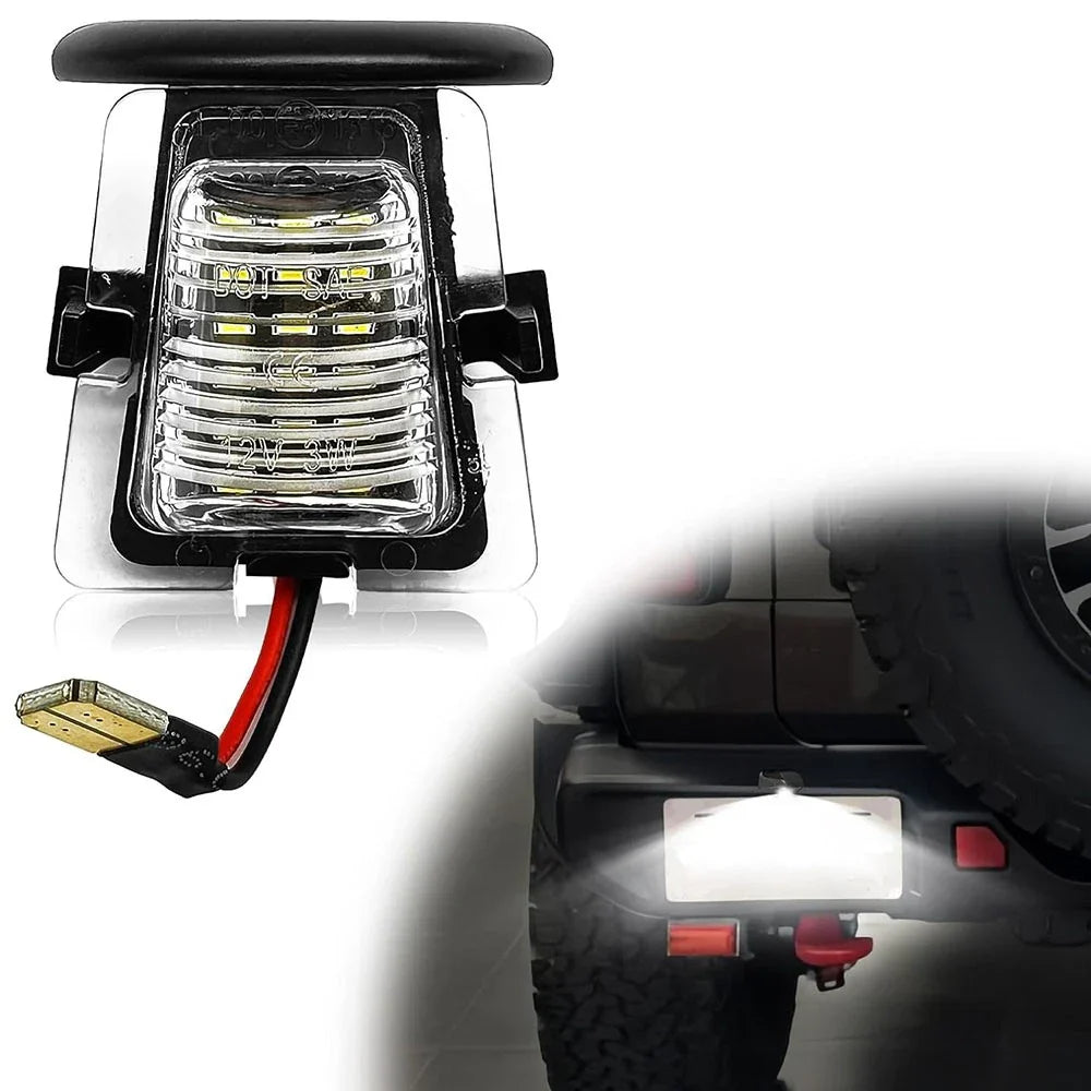 Clear LED License Plate Light for Jeep Wrangler JK (2007-2017)