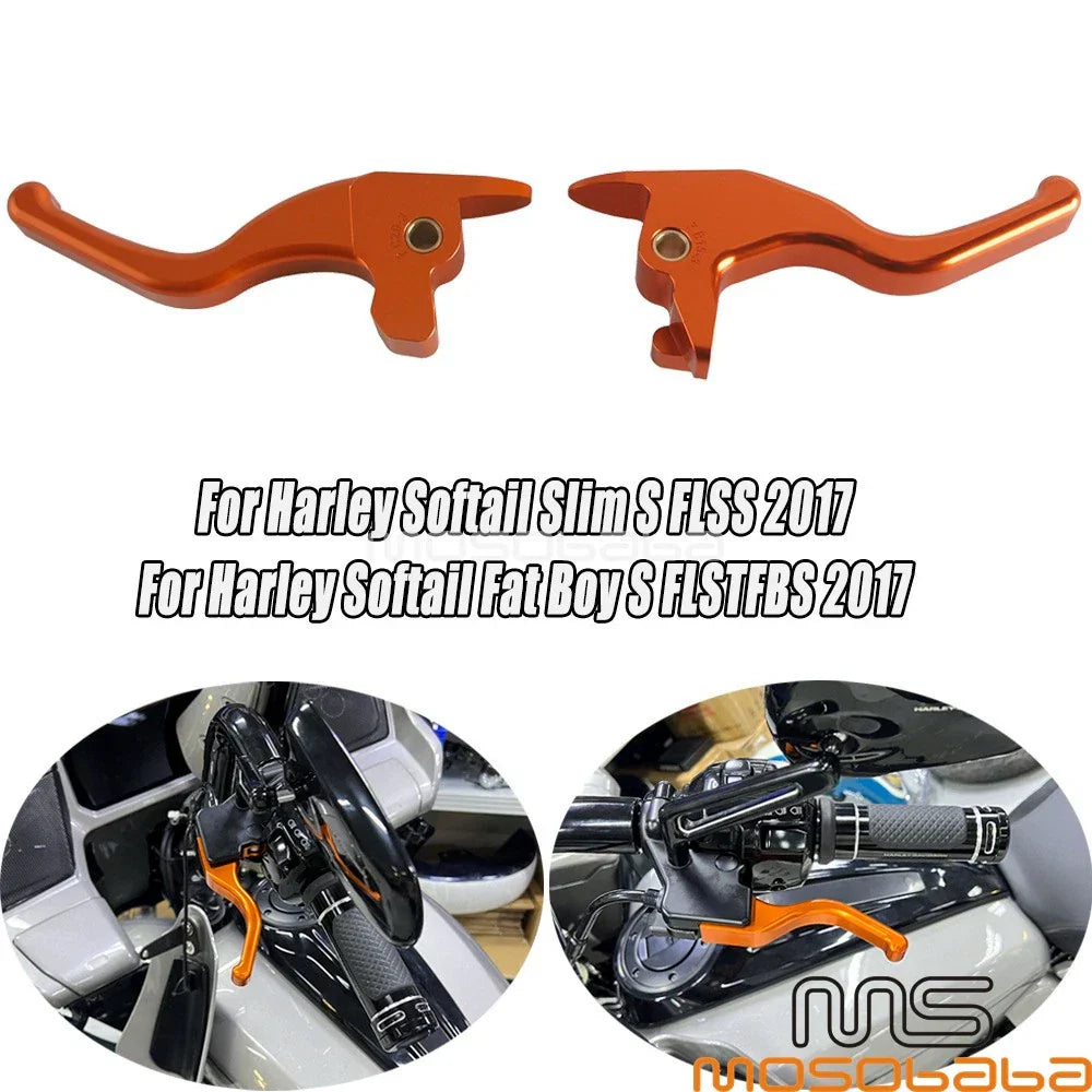 Brake Clutch Handle Levers for Harley Softail Fat Boy & Slim (2017)