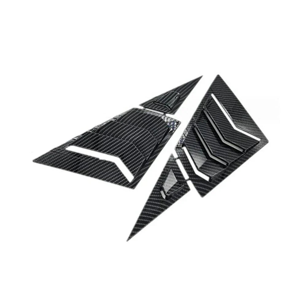 Carbon Fiber Black Front Window Scoop Louver Cover for Honda Civic (2012-2015)