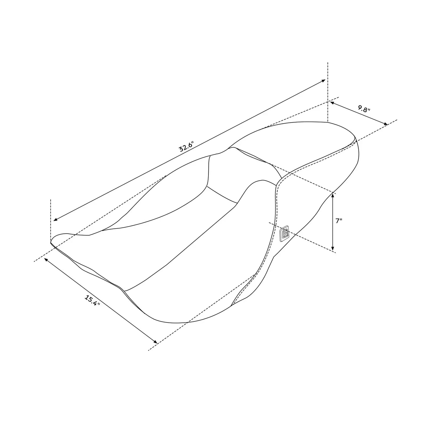 Heated Driver Passenger Seat for Harley Electra Road Glide (2009 - 2023)