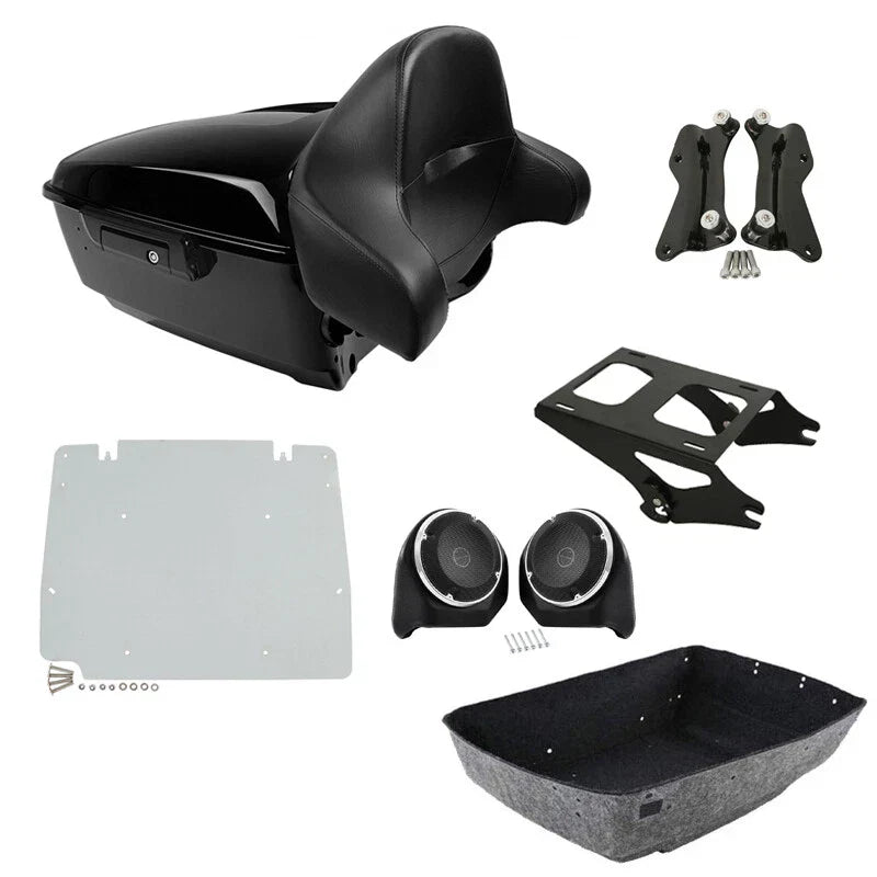 Trunk Speaker Pad Mount Docking Plate for Harley Touring (2014-2025)
