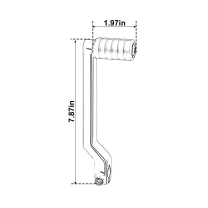 Gloss Black Heel Toe Shift Lever for Harley Street Glide (1988-2024)