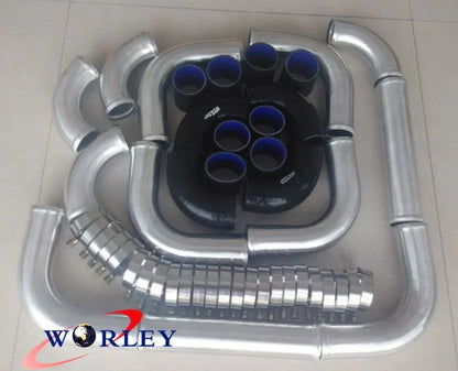 2" 51mm Universal Aluminum Intercooler Turbo Piping Black