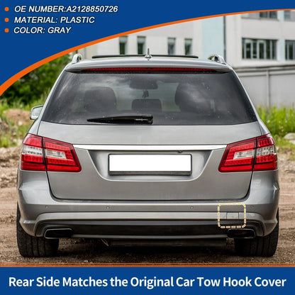 Rear Tow Hook Cover for Mercedes-Benz W212 E200 (2010-2016) Gray