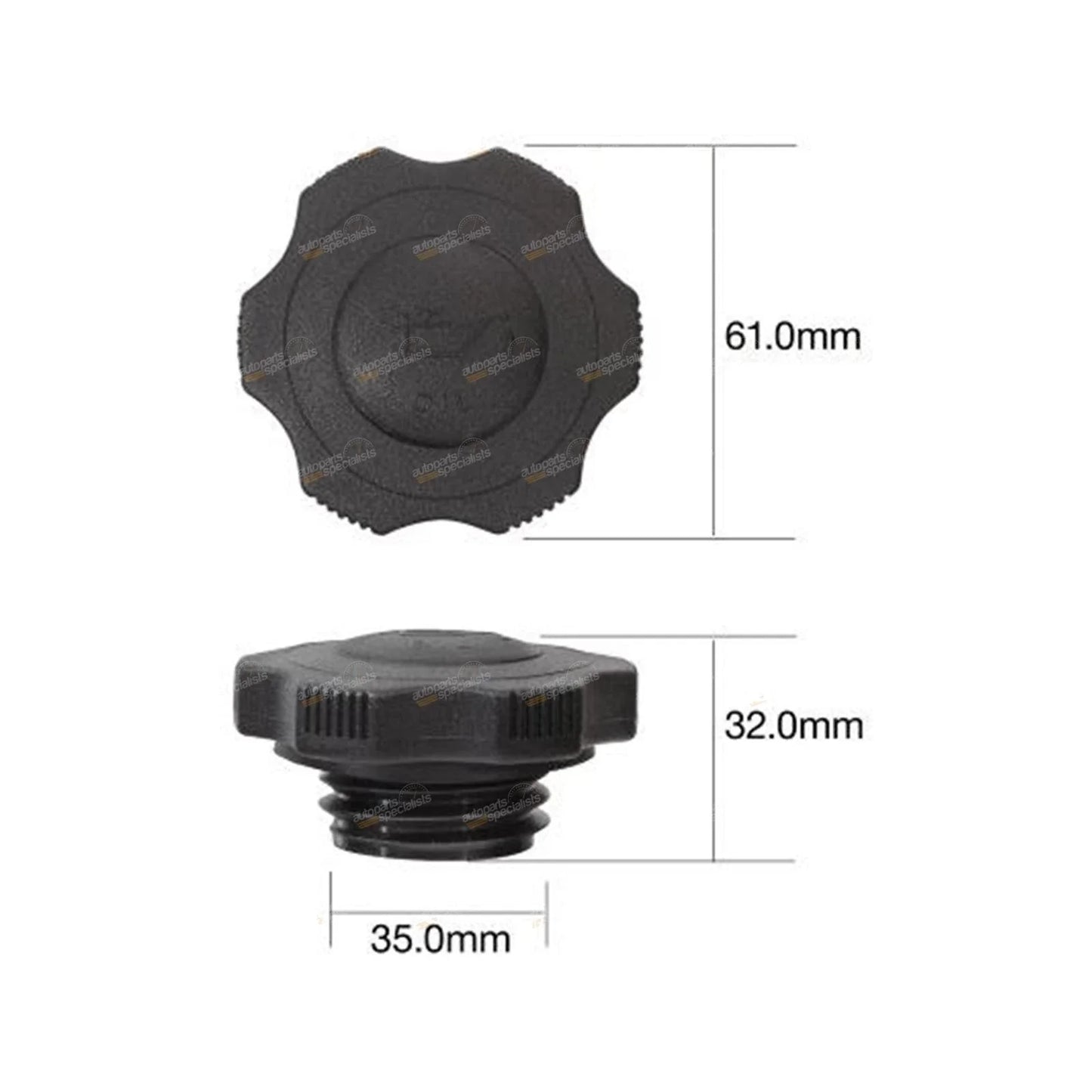 Oil Filler Cap 4cyl for Ford Courier (1981 - 2006)
