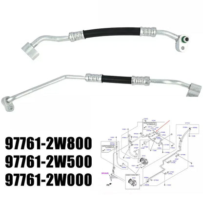 AC Pipe Tube Silver for Hyundai Santa Fe Sport (2013–2018)