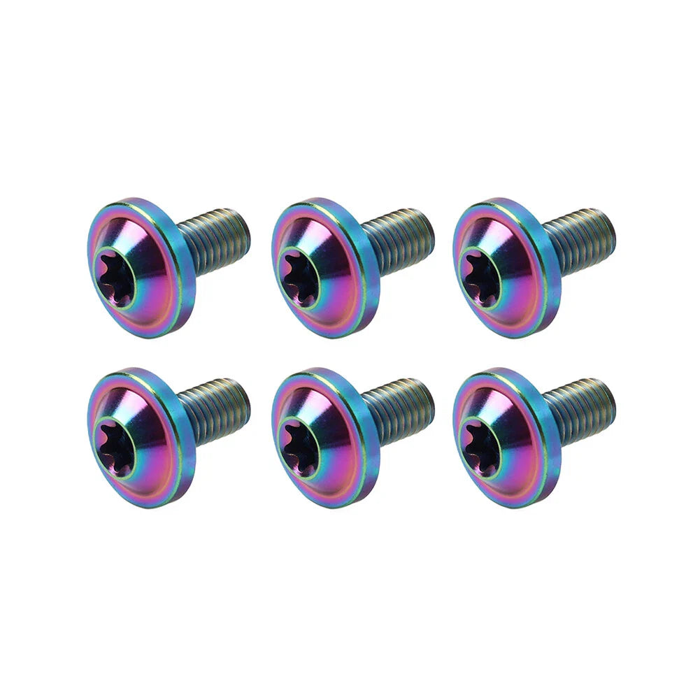6 x M5x15mm Titanium Bolts Truss Torx Screws for Bike Motorcycle