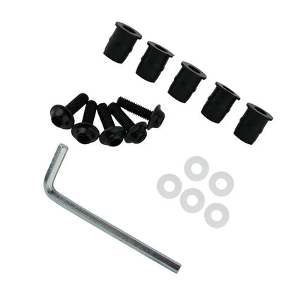 Screw Kit CNC Bolt Windshield Accessory Aluminum Black