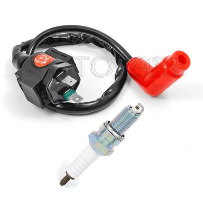 Ignition wire & spark plug for Honda Foreman 450 TRX450ES S (1998–2004)