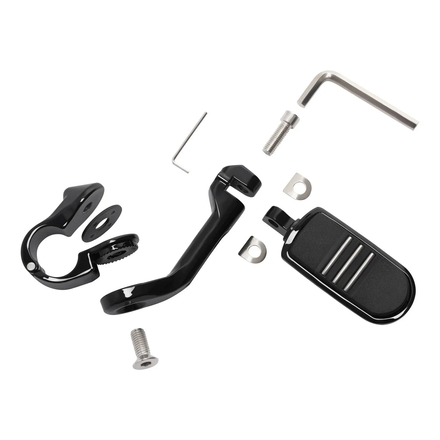Foot Pegs 1-1/4" Pegstreamliner Long Angled Highway Engine Guard for Harley