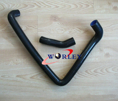 3 Row Aluminum Radiator & Black Hose for Nissan Fairlady 300ZX Z32 (1989-1996)