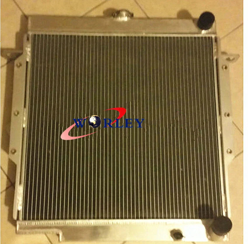 5ROW Aluminum Radiator + RED Hoses for Toyota Landcruiser 75 Series (1980-1990)