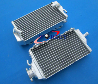 Aluminum Radiator + Red Silicone Hose for Honda CR125R (2000-2001)