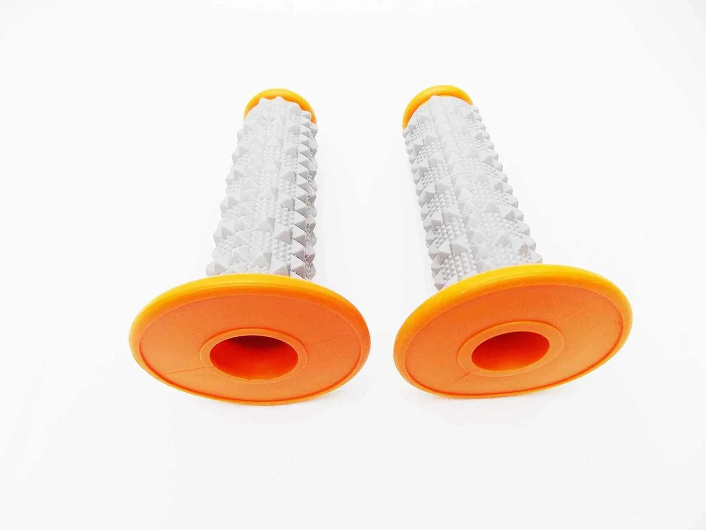 Orange Grey Diamond Handlebar Grip Set for Suzuki RMX250