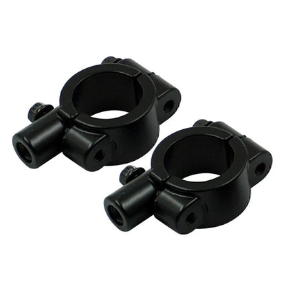 25MM M10 Black Motorcycle Handlebar Mirror Mount Clamp Adaptor