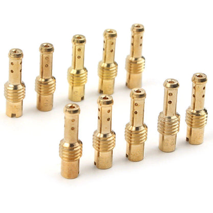 10 Pcs Carburetor Pilot Jets 8 Bleed Holes for Mikuni VM TM TMX