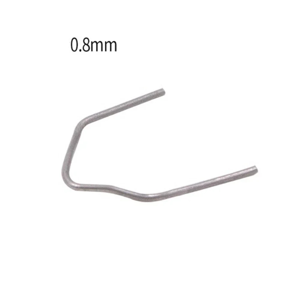 Staple / 0.8mm / 500Pcs Pre-cut Silver Stainless Steel V Style for Hot Stapler
