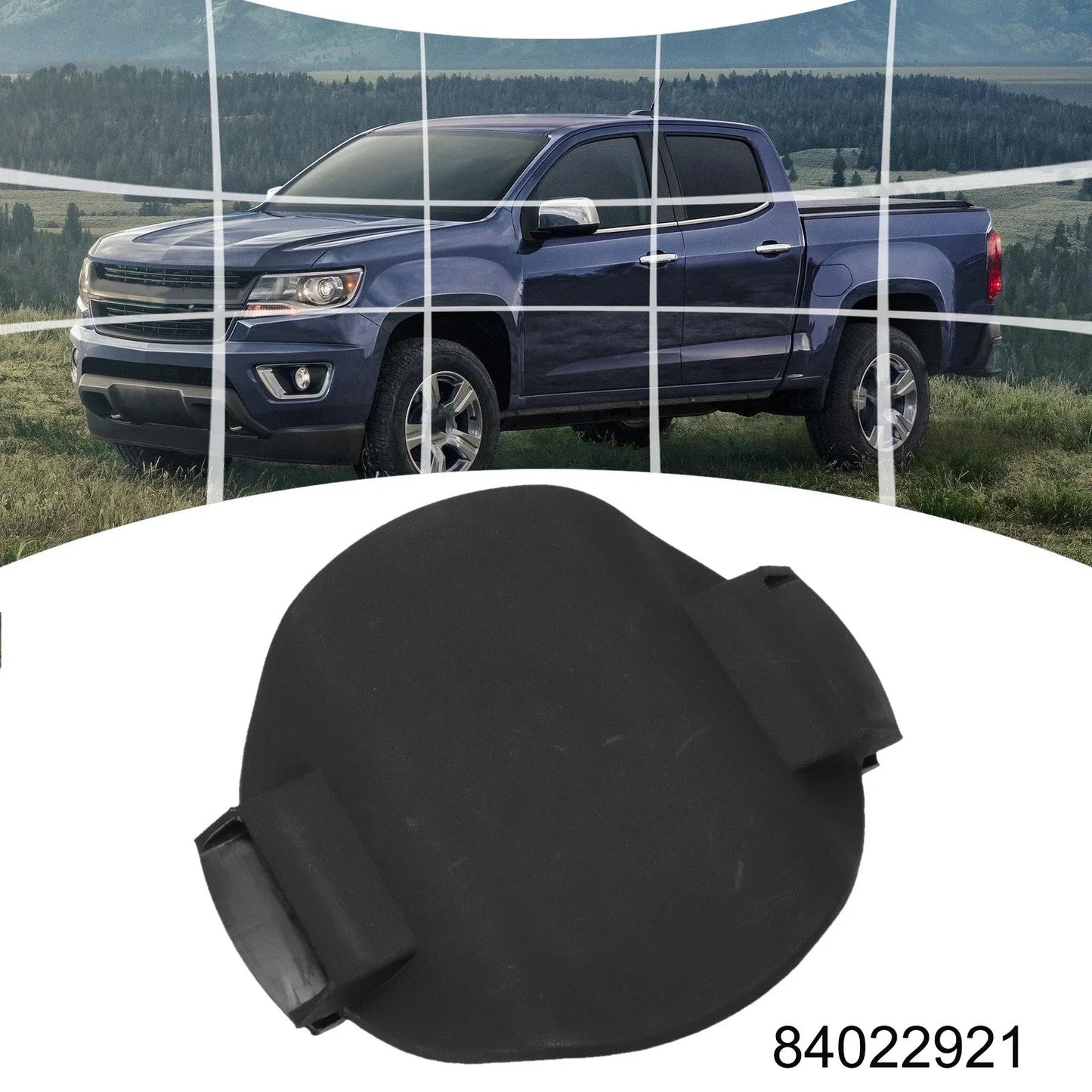 Plastic Trailer Hitch Mounting Hole Cover for Silverado (2016–2019)