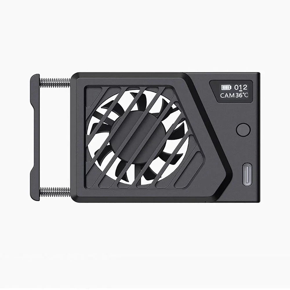 Aluminum Alloy Camera Cooling Fan & Cable for Sony, Canon, FUJIFILM, Nikon