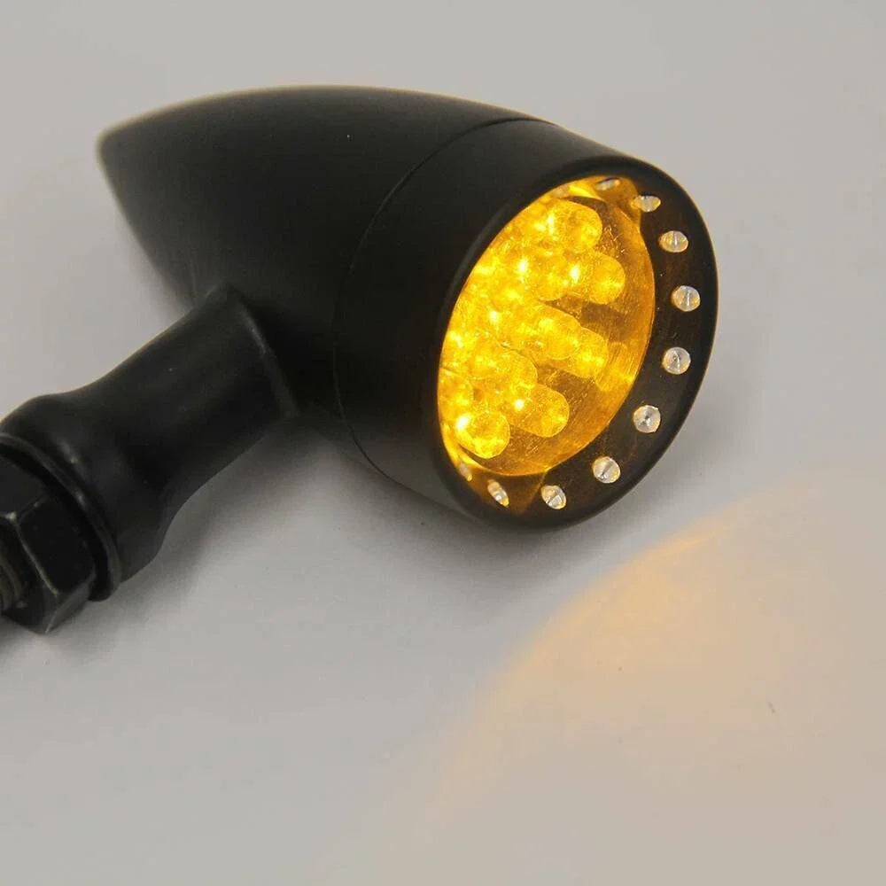 Amber LED Turn Signal Indicator Lights for Harley Chopper