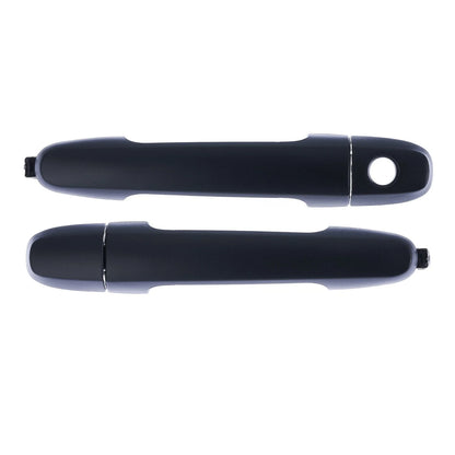 Door Handle Outer 2 x Front LH+RH Textured Black for Toyota Hilux (2005–2015)