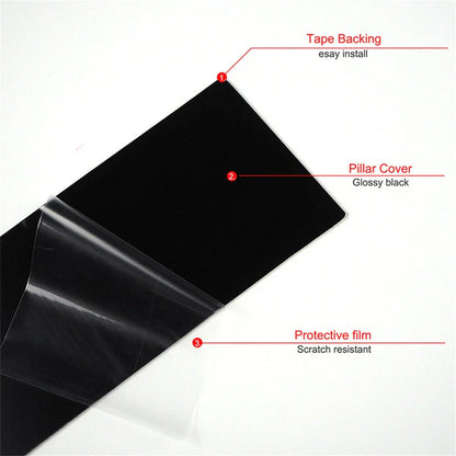 8Pcs Car Window Pillar Trim Covers for Nissan Rogue (2014-2020)