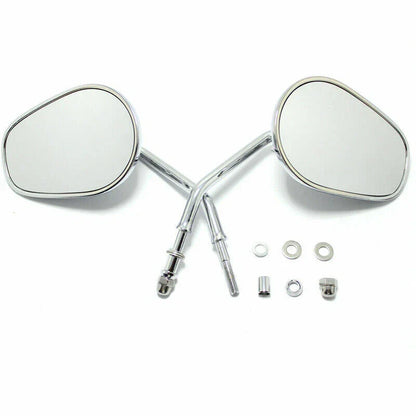 Chrome Motorcycle Rear View Mirrors for Harley Davidson Softail (2000-2017)