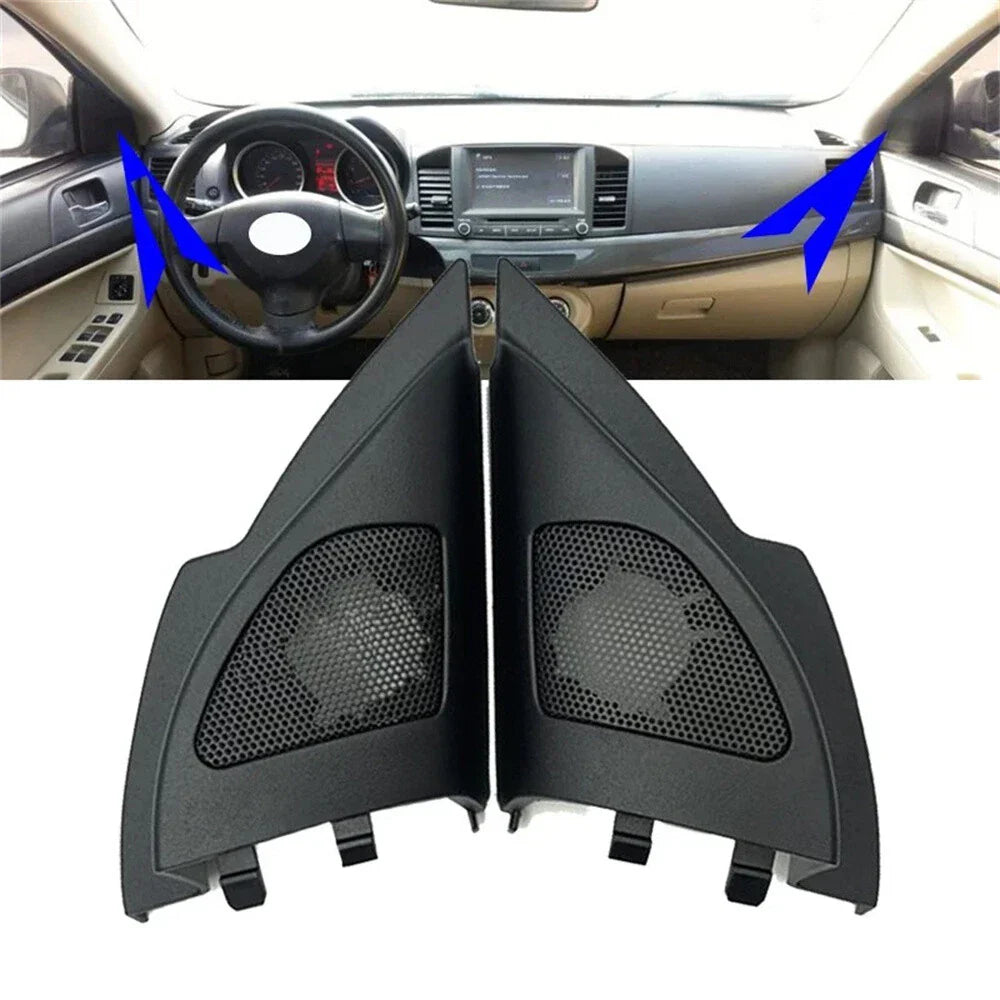 Triangular Plate Horn Tweeter Speaker Covers for Mitsubishi Lancer (2000-2007)