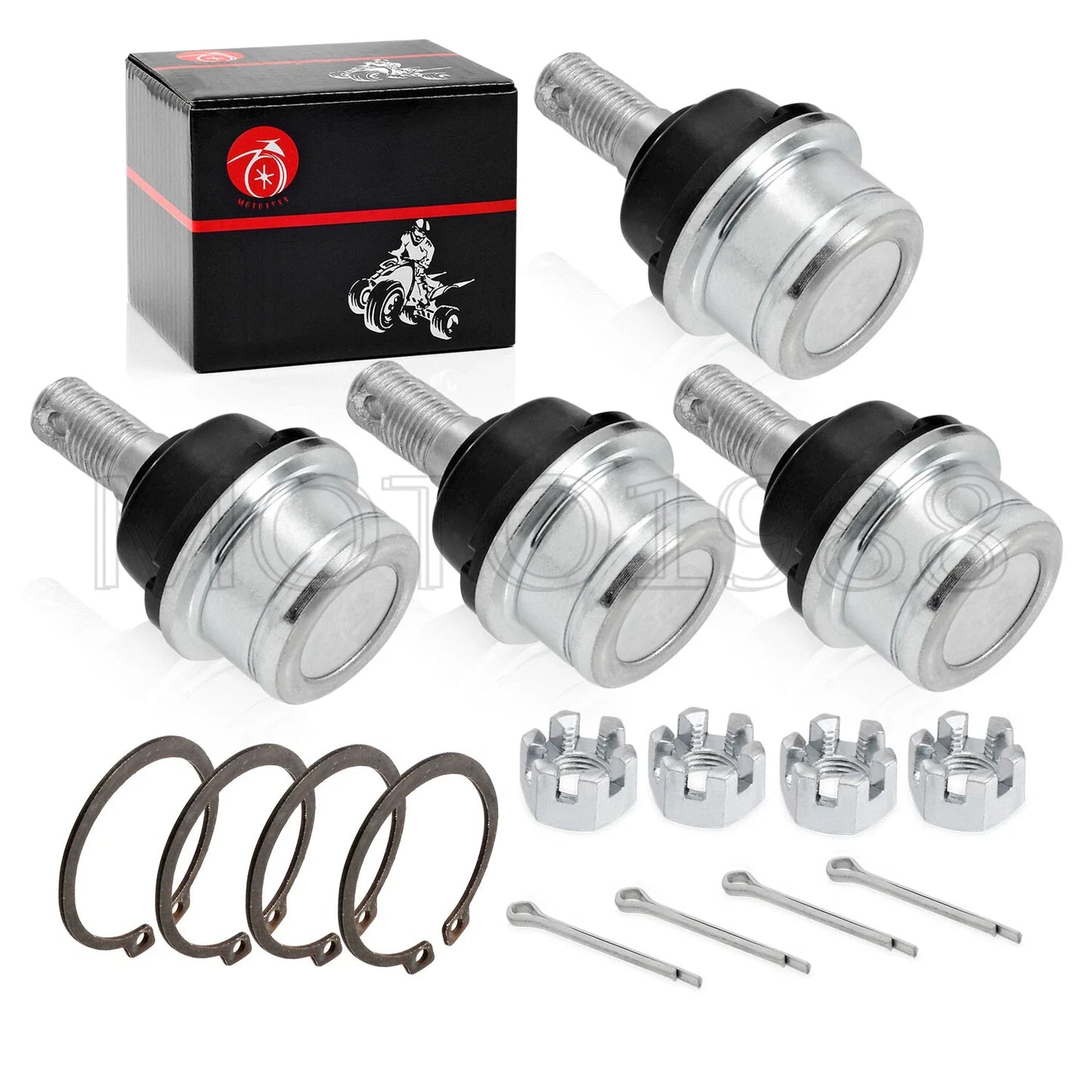 4x Front Lower A-ARM Ball Joint for Honda TRX 300 350 400 420 (1990–2010)