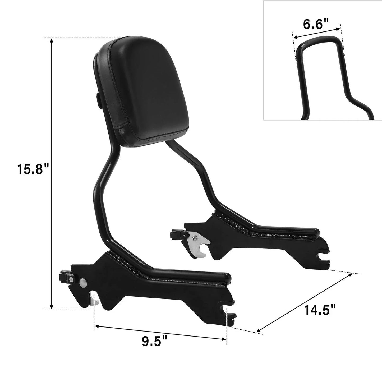 Sissy Bar Backrest & Docking Hardware for Harley Fat Boy FLFB (2018-2025)