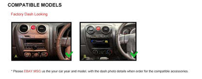9" Wireless Carplay Android Auto Head Unit for Isuzu Dmax (2009-2011)